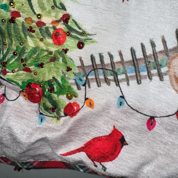 NWT Humane Society Dogs 50" Tree Skirt with Dogs and Bells - Picture 5 of 15